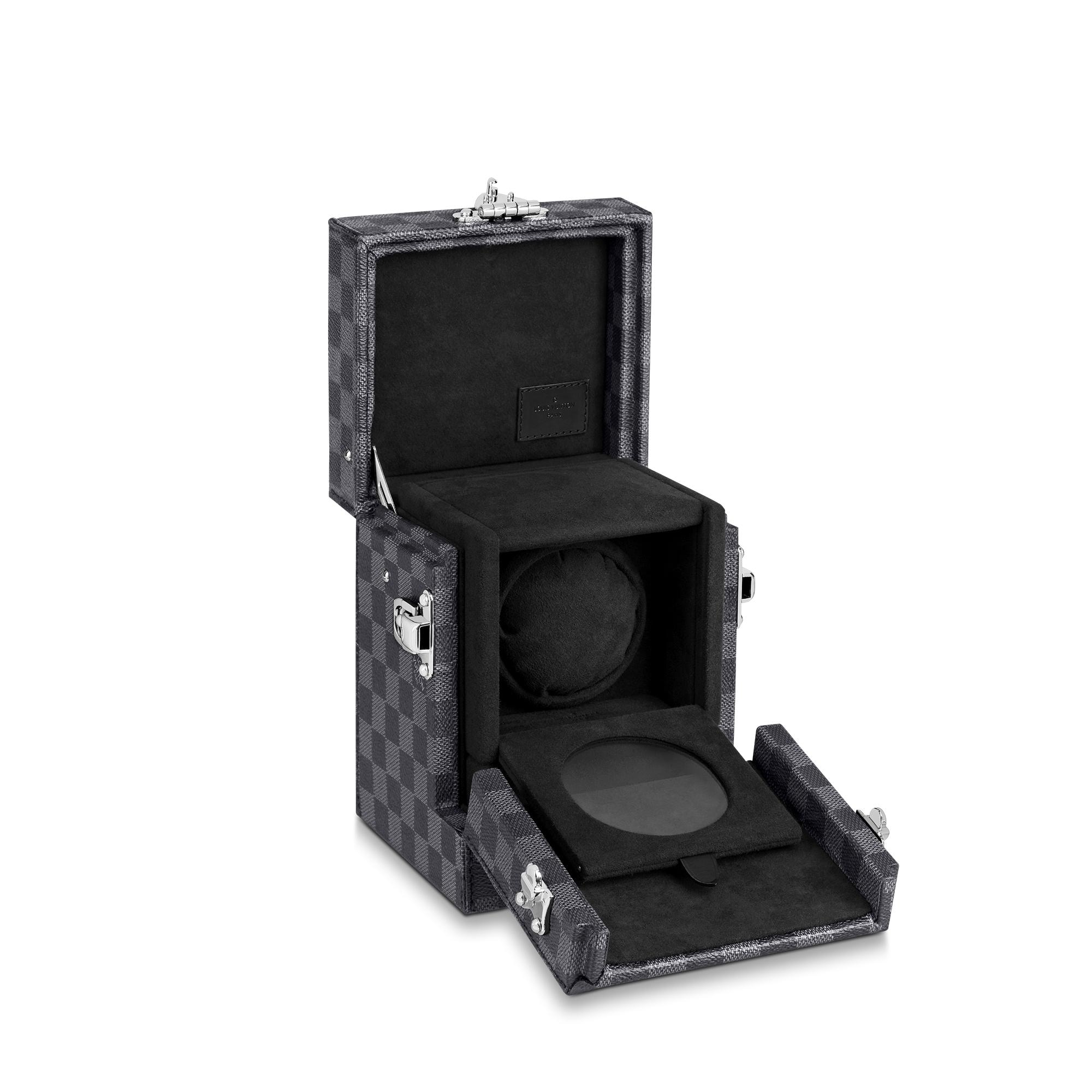 Louis Vuitton 時計ボックス ネイビー LOUIS VUITTON 時計ケース箱付き